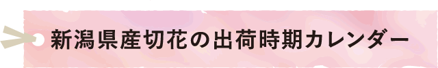 新潟県産切花の出荷時期カレンダー